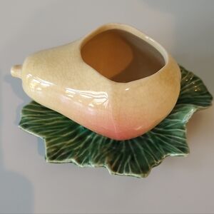 McCoy Pottery Vintage Pear Planter Floral Vase 1950s